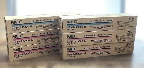 未使用品 NEC 純正トナーカートリッジ PR-L2900C 6本セット