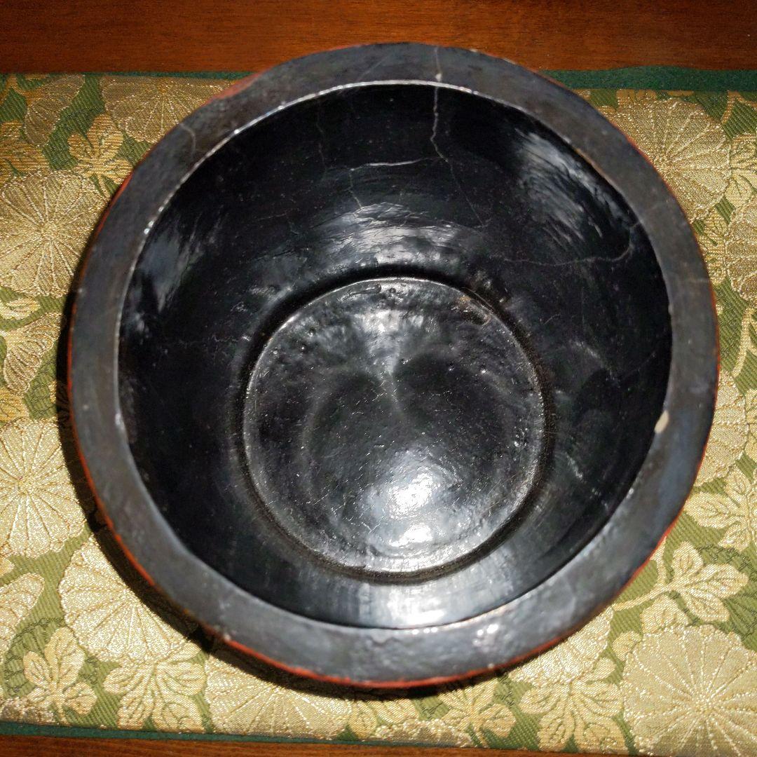 【最終価格】中国骨董　花鳥文時代筆筒　漆芸