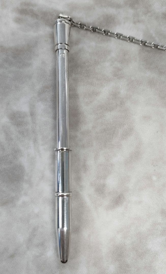 APX15 エルメス 美品 ボールペン チェーン付き スターリングシルバー