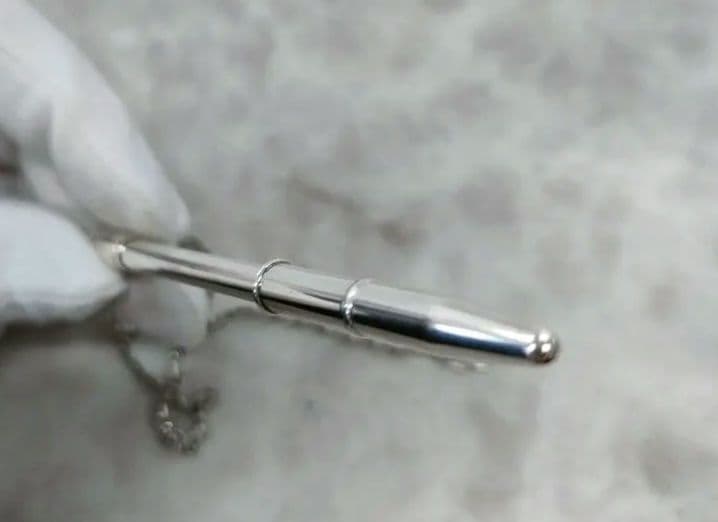 APX15 エルメス 美品 ボールペン チェーン付き スターリングシルバー