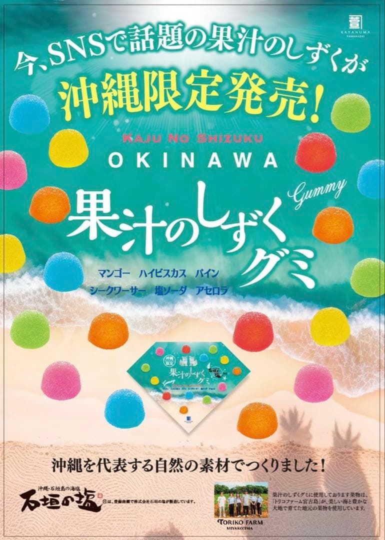 本日限定！果汁のしずく グミ 10箱