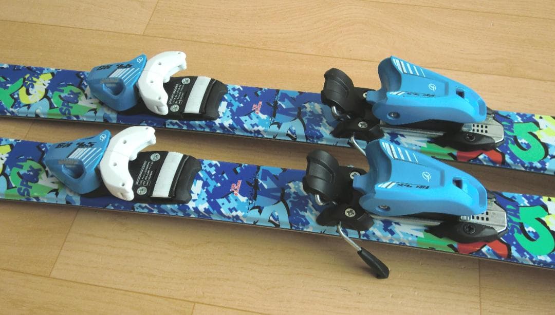 ■■送料無料■KAZAMA■子供用スキーフルセット■板106靴20■WAX済■■