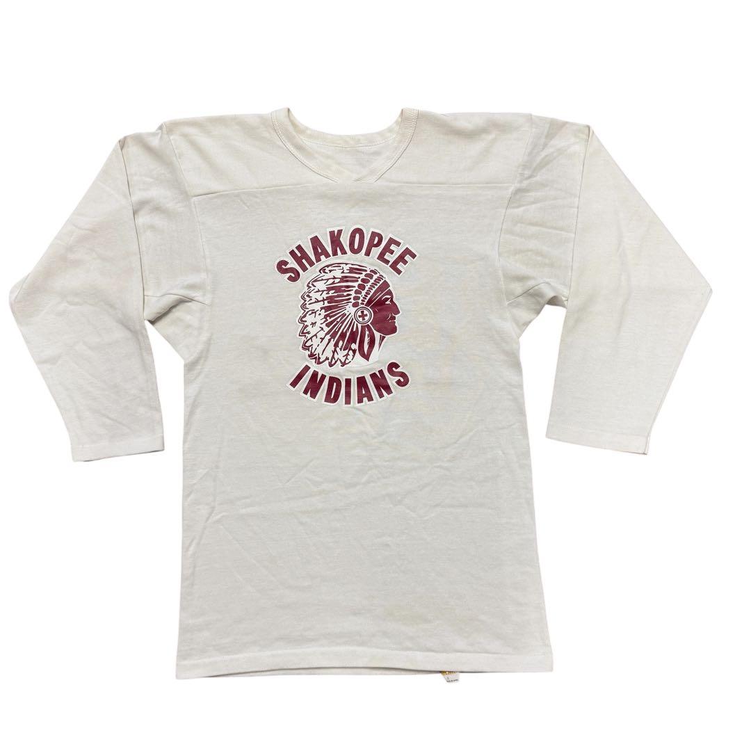 ビンテージ　70s ラッセル　金タグ　フットボールT インディアンヘッド　USA