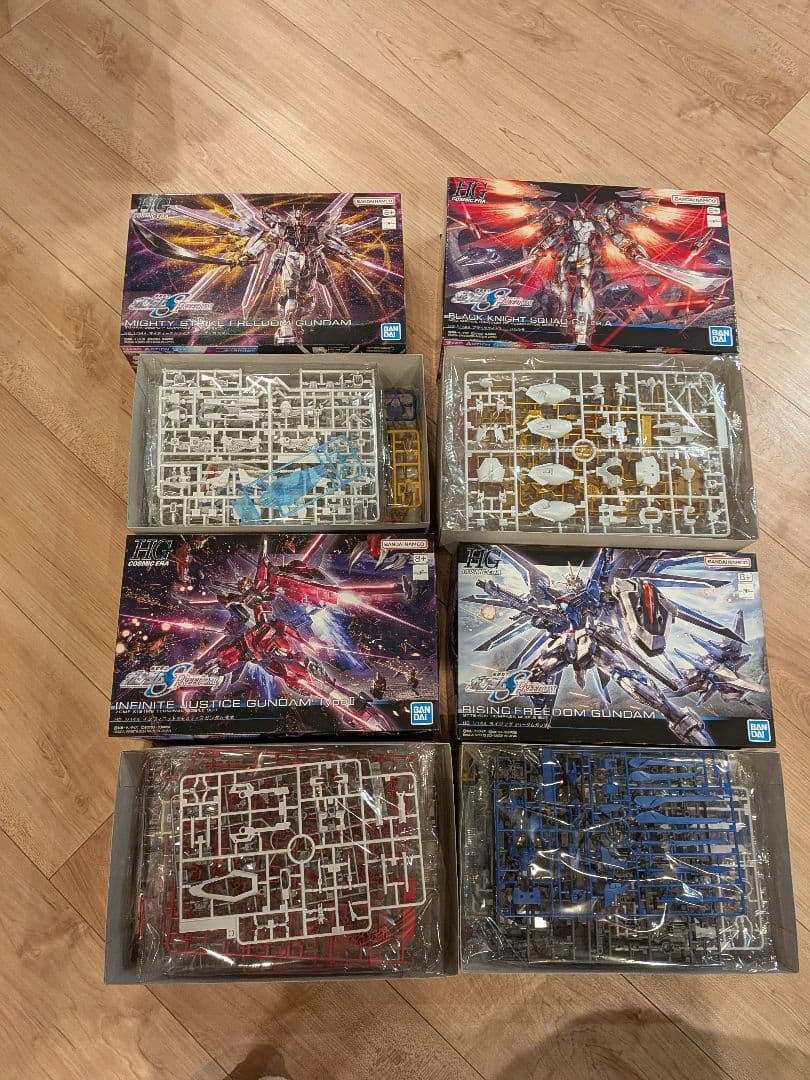 新品　ガンプラ　HG　ガンダムSEEDフリーダム　4個セット