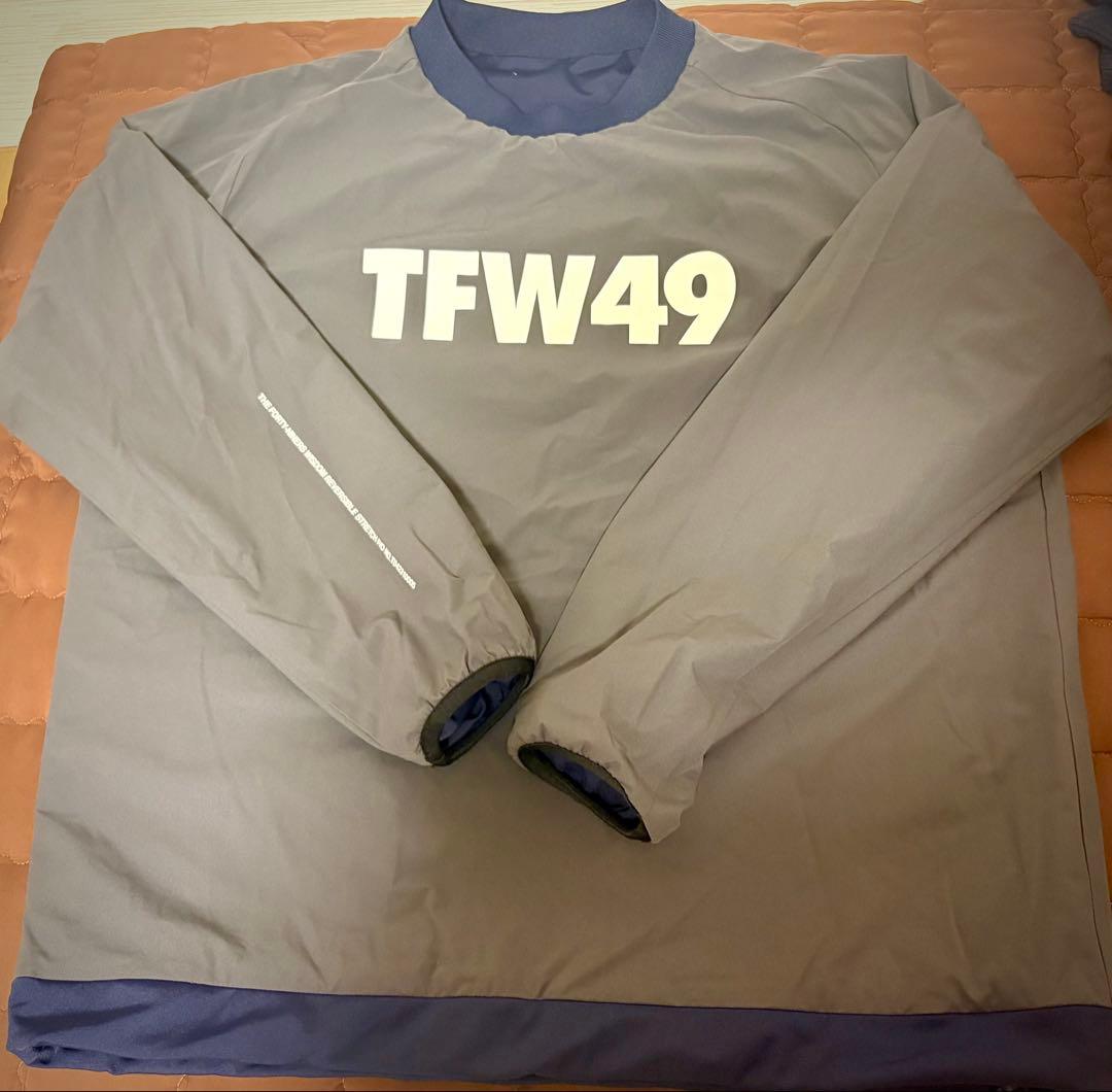美品✨TFW49 プルオーバー　men's Ｌ　リバーシブル　ネイビー&カーキ