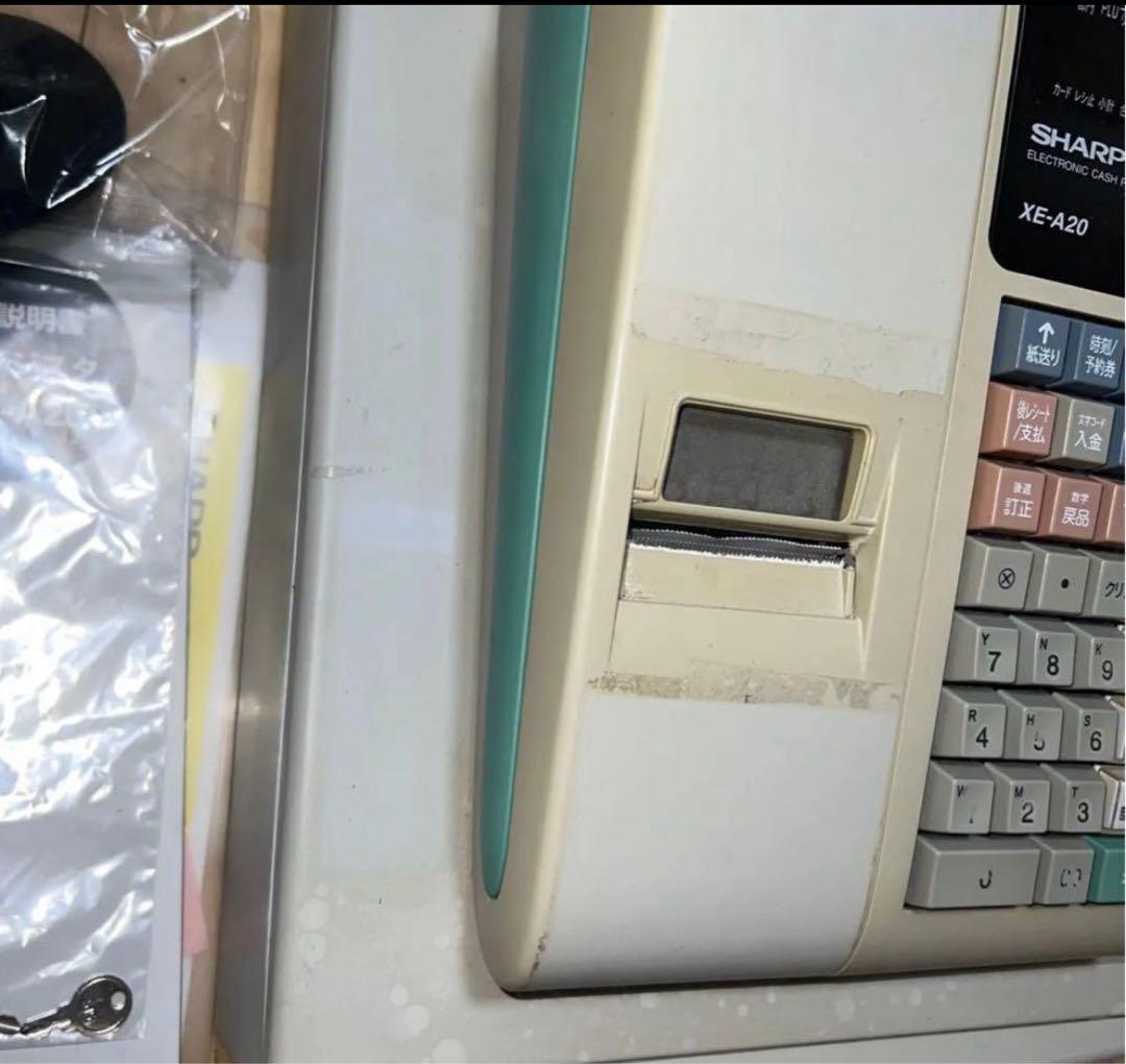 SHARP XE-A20 レジスター 本体レジロール付き