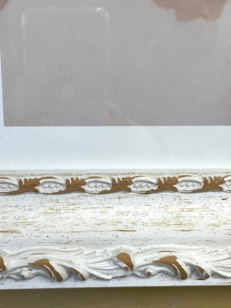 二人の天使 エンジェル 複製画 イタリー製 額縁付き 美品