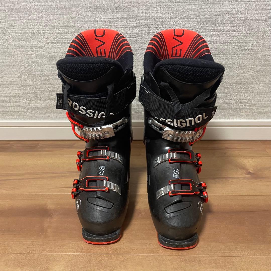 FISCHER150cm ROSSIGNOL24.5cmストック付きスキーセット