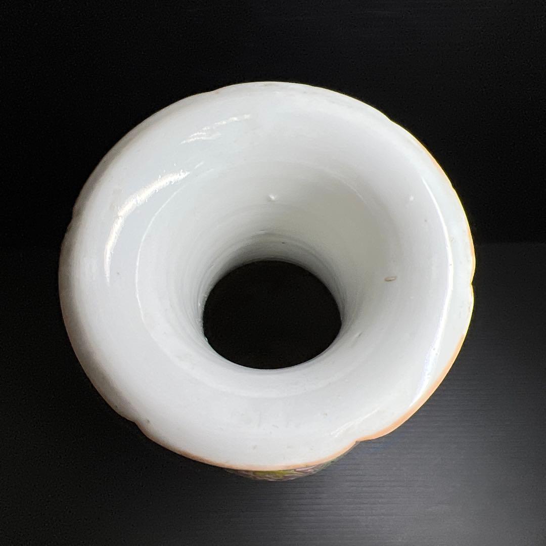 中国清時代　粉彩花瓶　高さ約25㎝　東Y7-1208☆2Fトヒチル