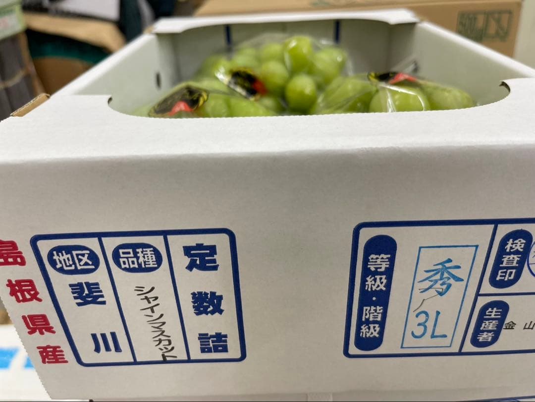 340【島根県産】シャインマスカット約2キロ(3〜5房)