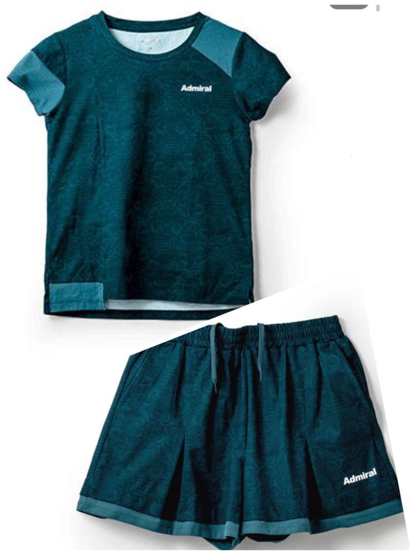 Admiral アドミラル　Tシャツ　ショートパンツ　セットアップ　テニス