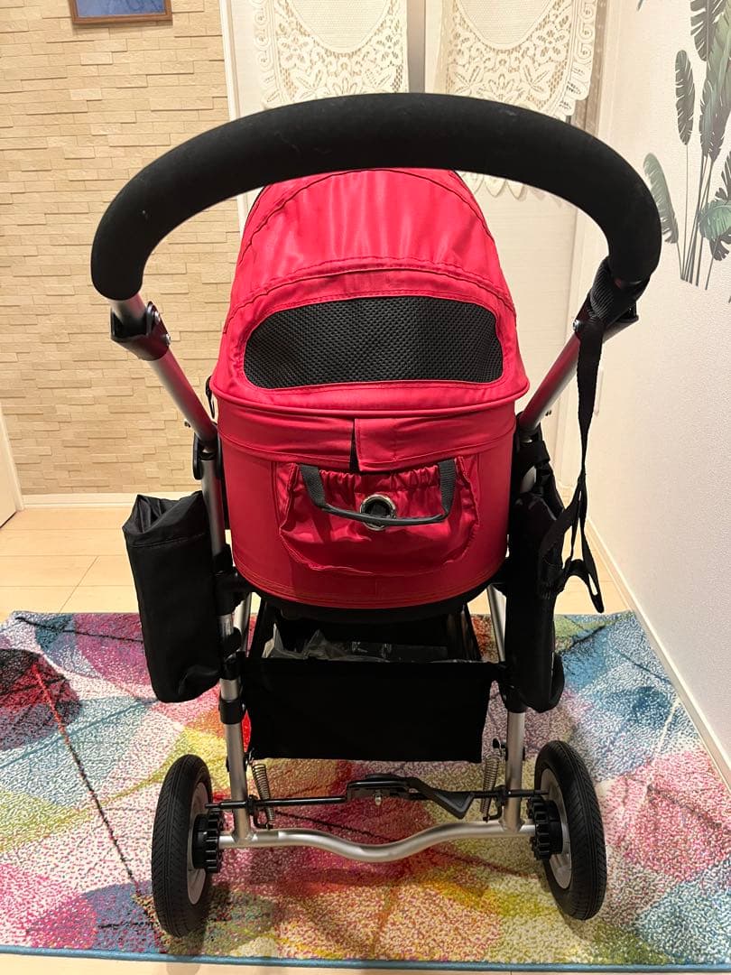 値下げしました！【美品】AirBuggy ドーム2Mペットカート レッド