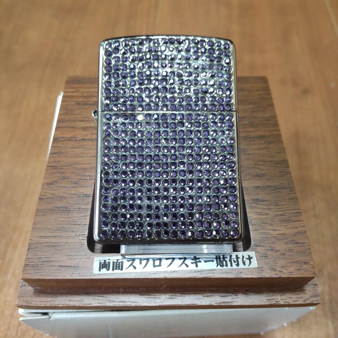 ZIPPO 両面スワロフスキー貼付け・飾箱