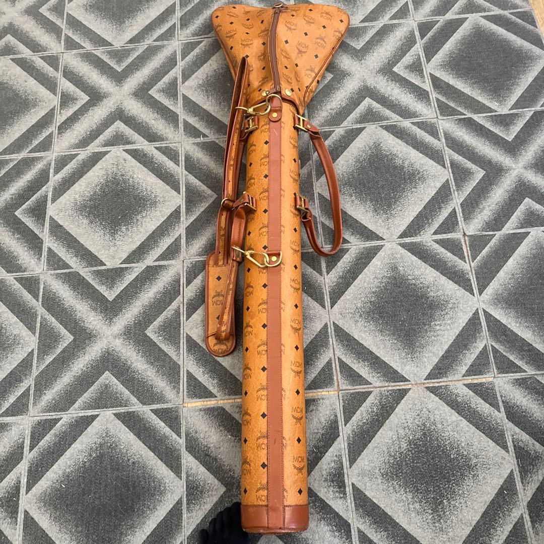 MCM レザーキャディバッグ ベージュ