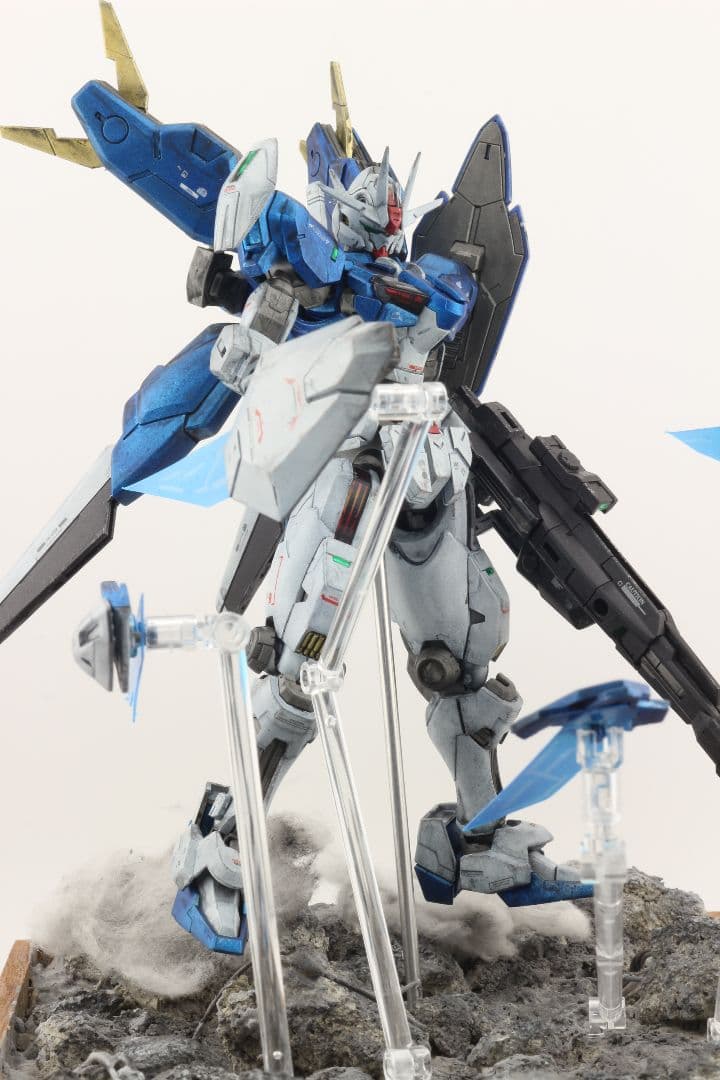 HGガンダムエアリアル改修型　完成品　ジオラマのセット