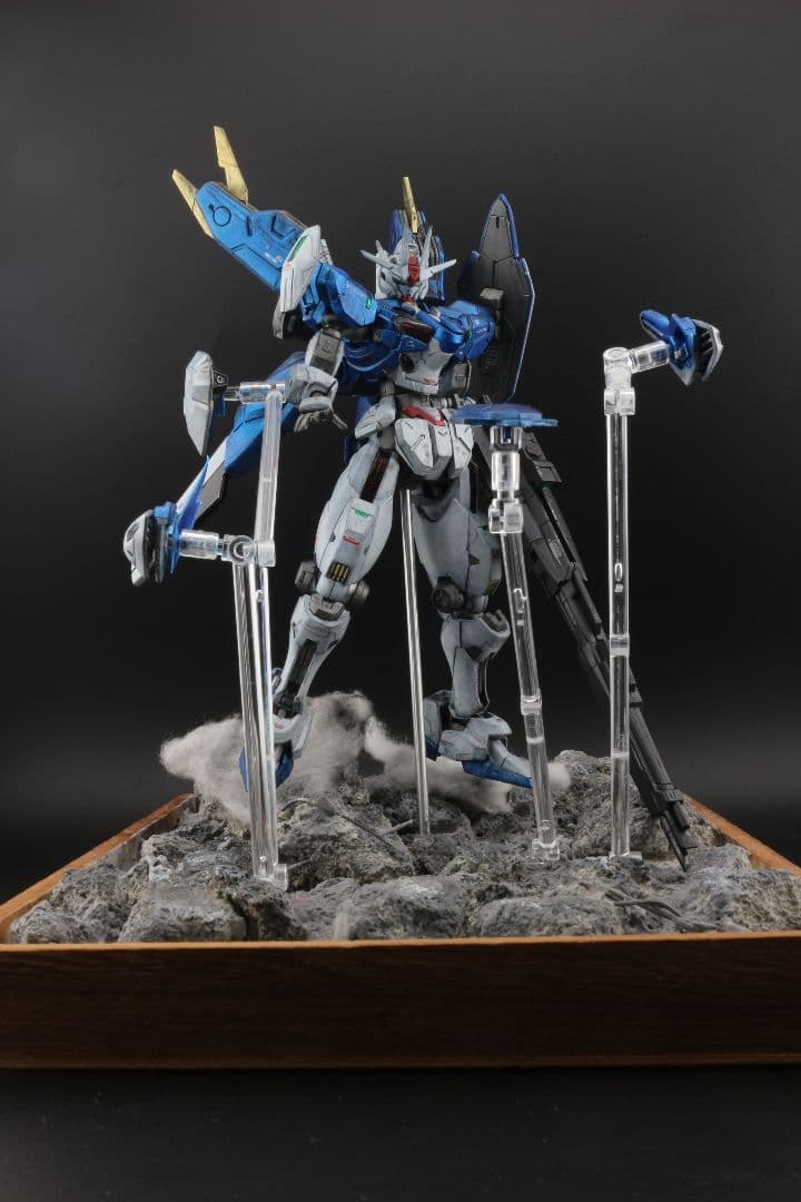 HGガンダムエアリアル改修型　完成品　ジオラマのセット