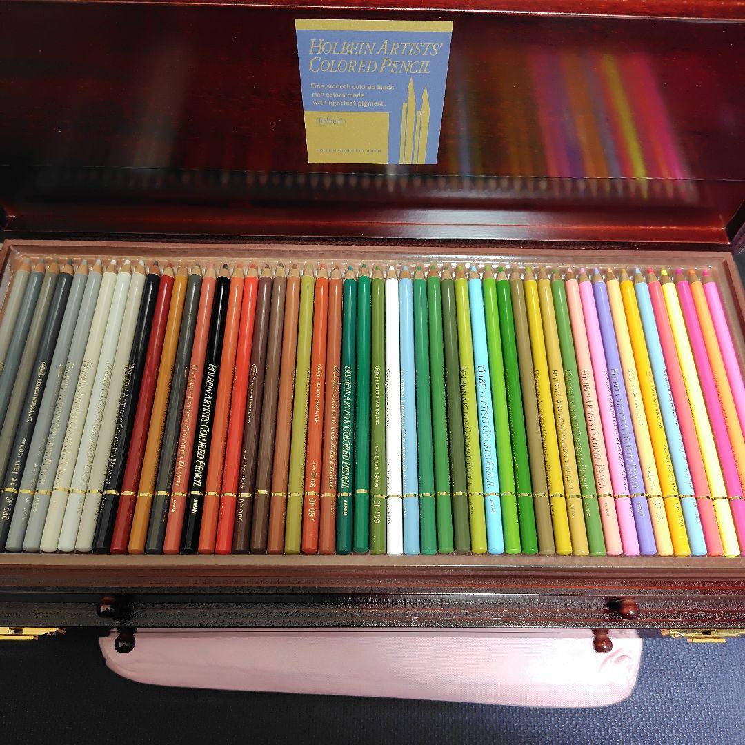 ホルベイン色鉛筆150色セット　木箱入り　殆ど新品