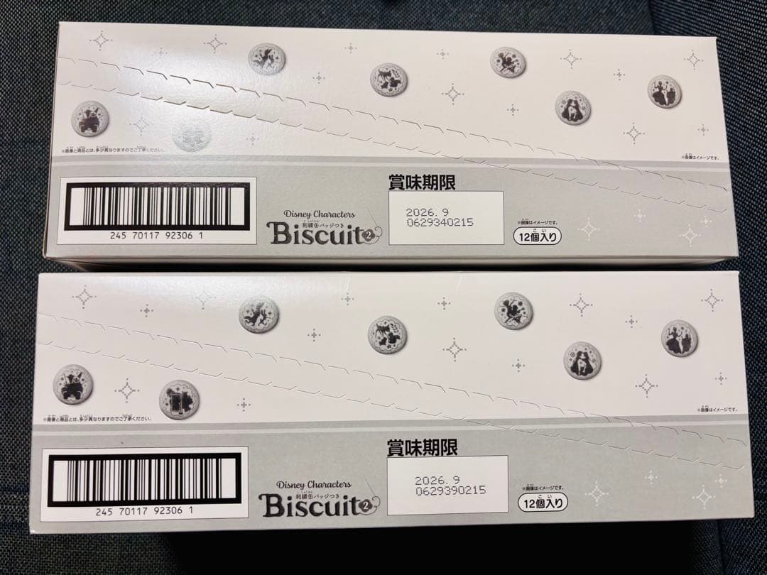 Disney Characters 刺繍缶バッジビスケット 第2弾 2BOX