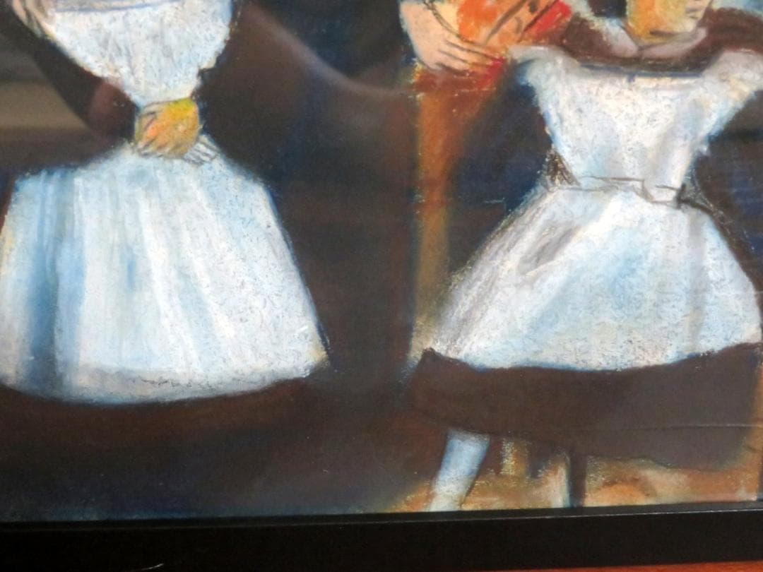 エドガー・ドガ ベレッリ一家 ミクストメディア 油彩 水彩 肉筆