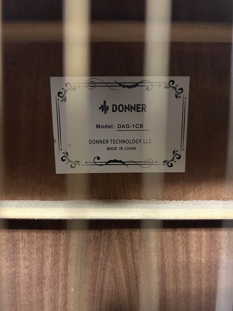 ☆ DONNER アコースティックギター DAG-1CB ブラック ドナー