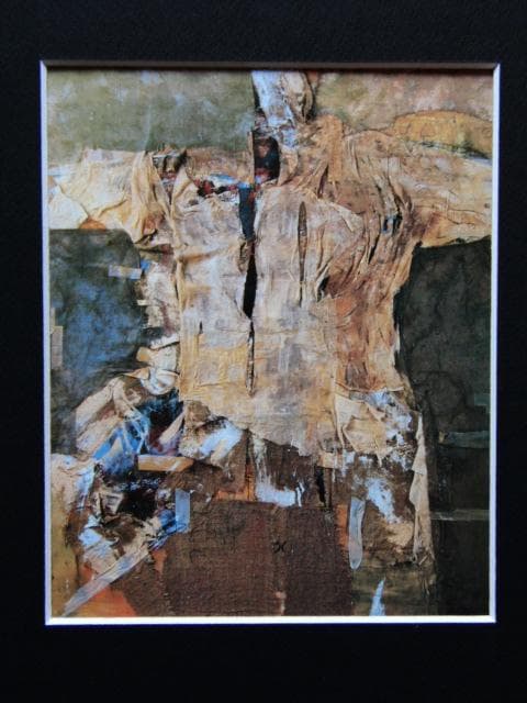 宮崎進、夢見る男の像、希少な画集より、新品高級額・額装付、状態良好