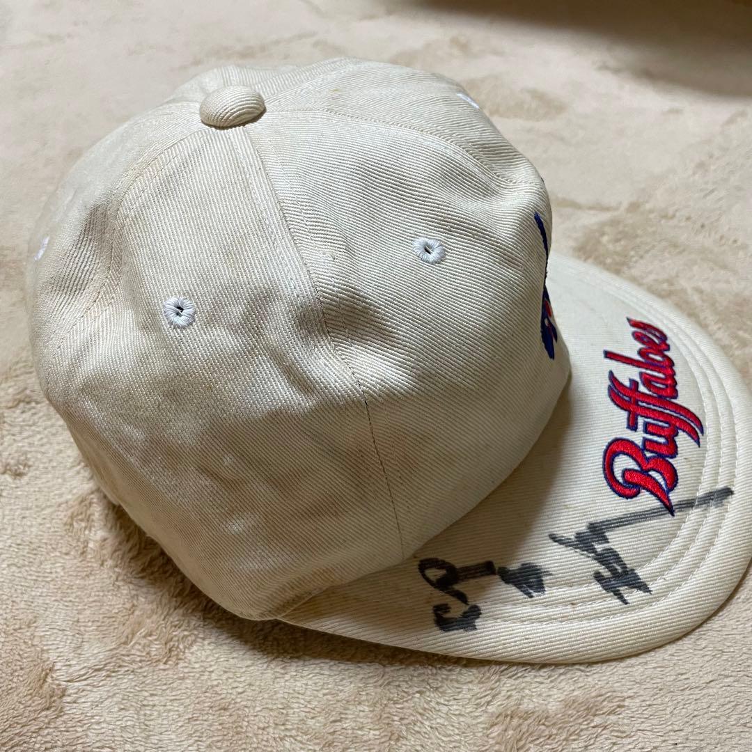 近鉄バファローズ 仰木 彬サイン入り　ベースボールキャップ