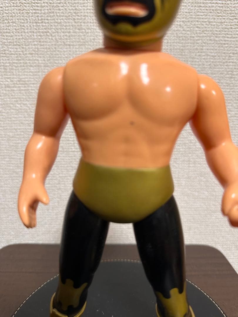 ミル・マスカラス　ソフビ　フィギュア　マルサン　限定ゴールド　現状品