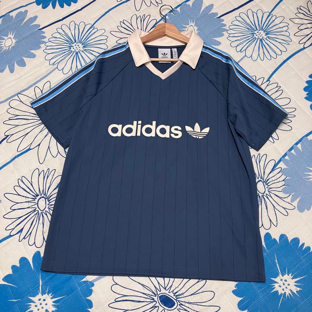 【希少】adidas Originalsピンストライプ　ジャージー　ゲームシャツ