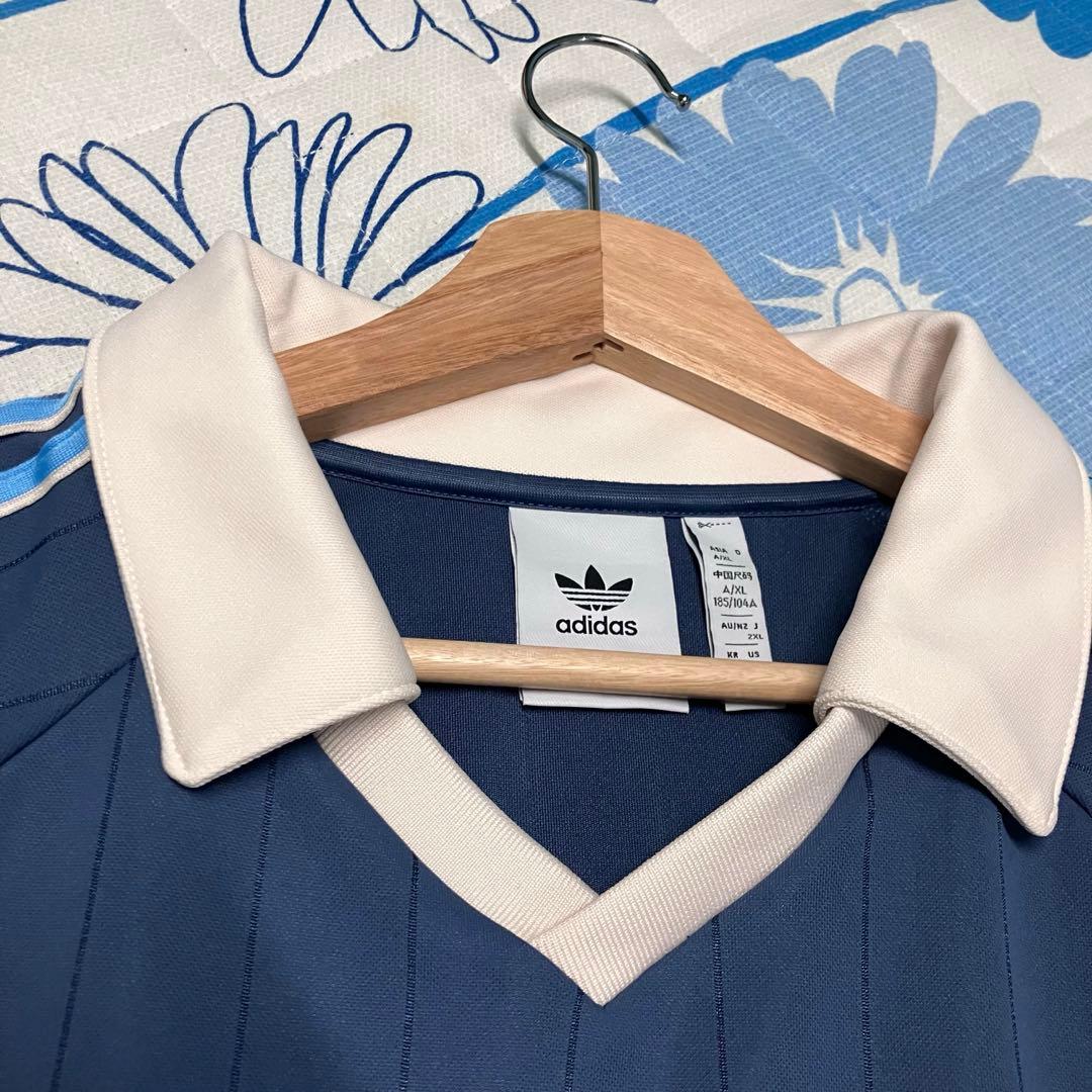 【希少】adidas Originalsピンストライプ　ジャージー　ゲームシャツ