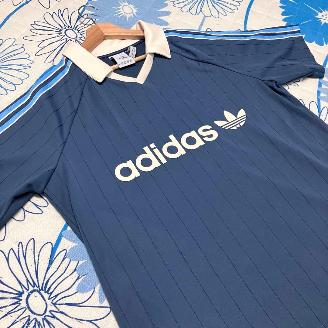 【希少】adidas Originalsピンストライプ　ジャージー　ゲームシャツ