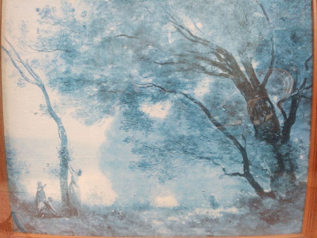 洋画 風景画の巨匠 カミーユ・ コロー (複製画) F10号 額入り