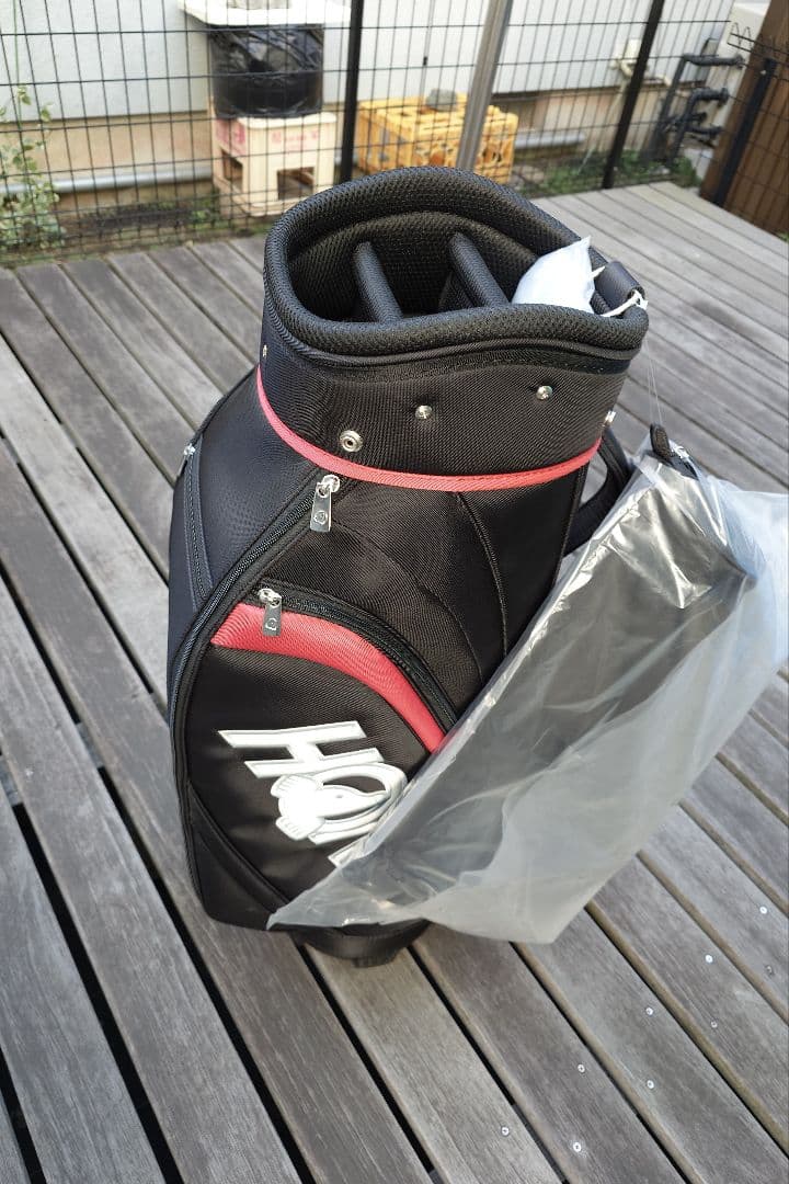 HONMA ブラック/レッド キャディバッグ　ゴルフ　バック