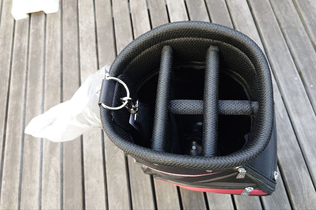 HONMA ブラック/レッド キャディバッグ　ゴルフ　バック