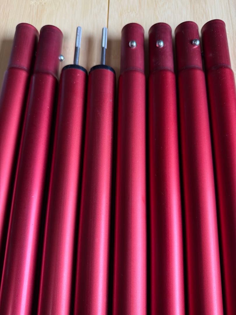 【美品】 peak スノーピーク　ウイングポールレッド280 2本セット