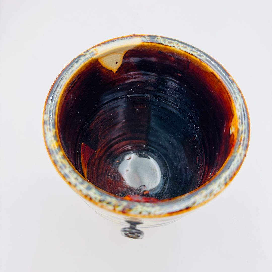 【真葛焼　宮川香斎　掛花入　華道　花器　花瓶　共箱】骨董　インテリア