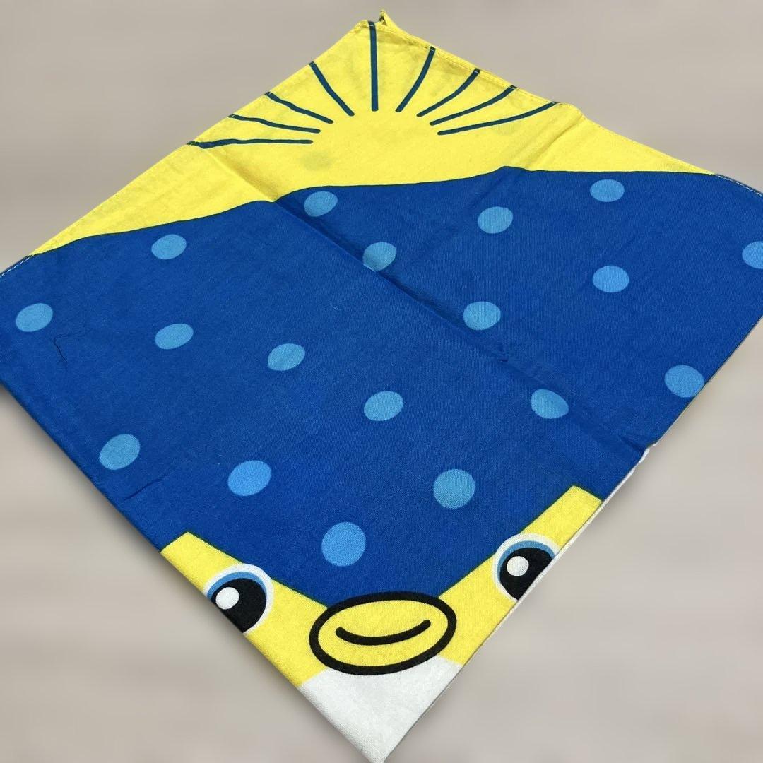 さかなクン　ラバーキーホルダー　ストラップ　ハコフグ　バンダナ　ふぐ　河豚