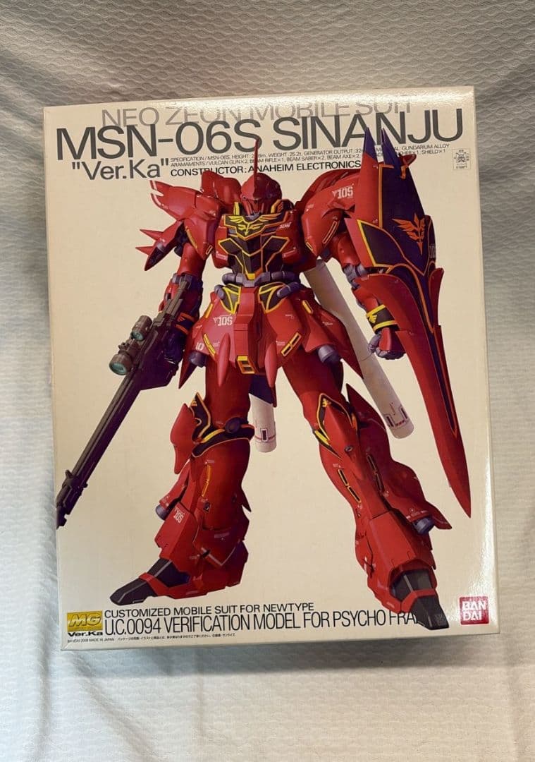 MG シナンジュ Ver.Ka 赤バンダイ 当時品