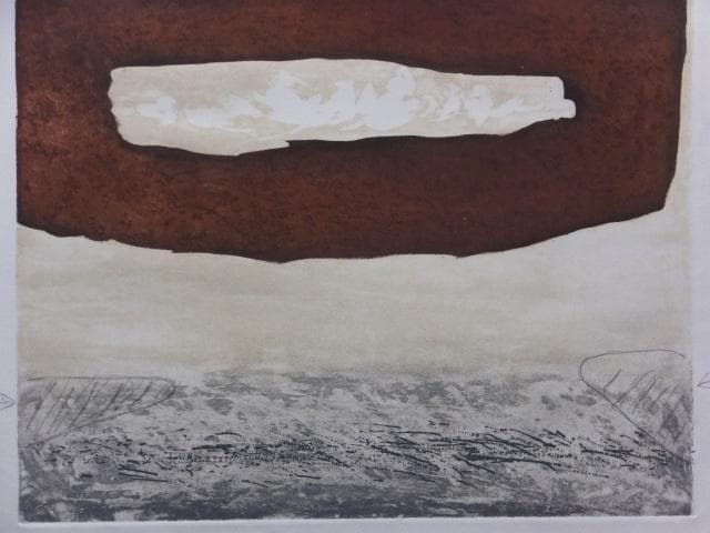 BAT希少作品　菅井 汲　直筆サイン『雲 スガイ最大の緊張』エッチング0723J