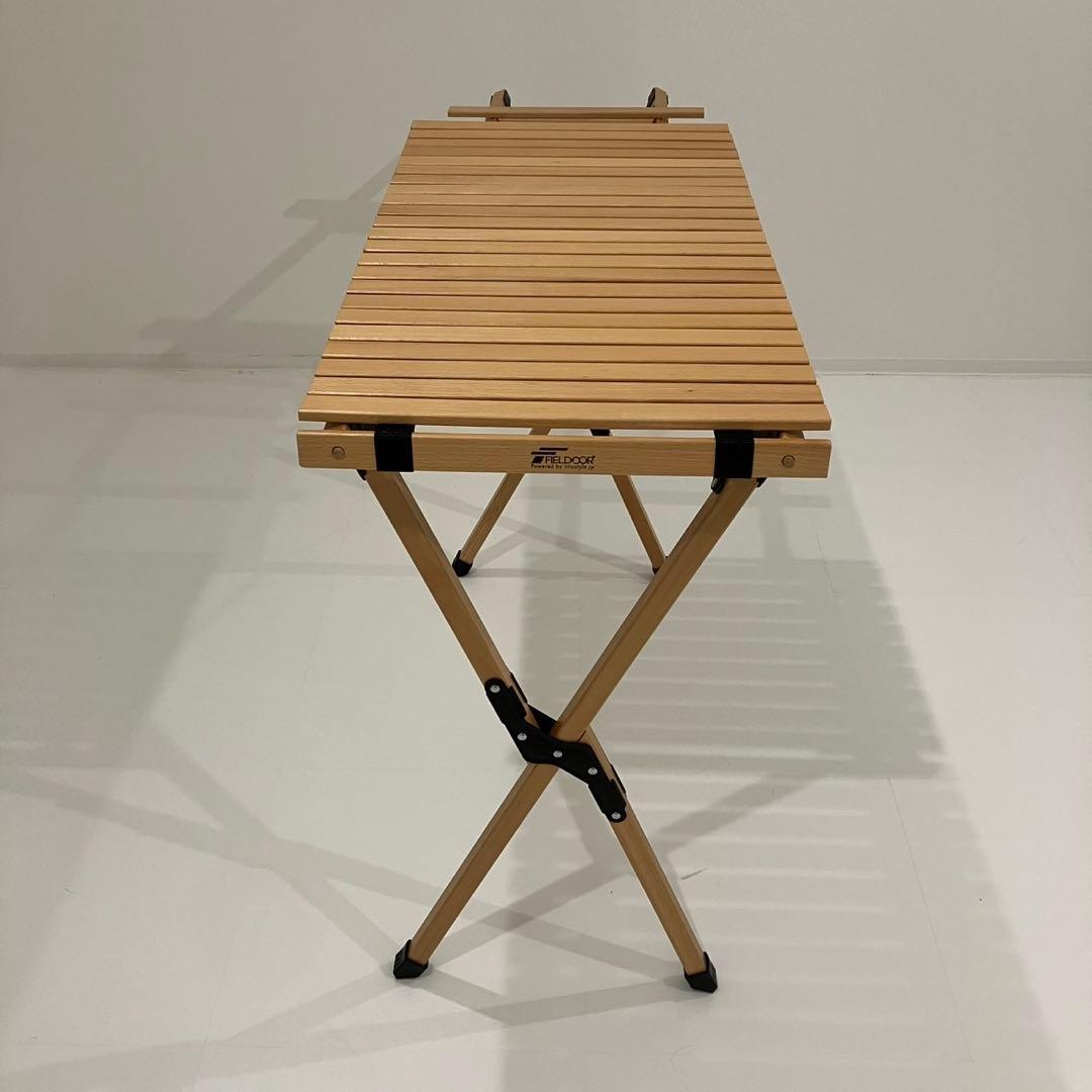 FIELDOOR ウッドロールトップ キッチンテーブル ツーバーナー対応