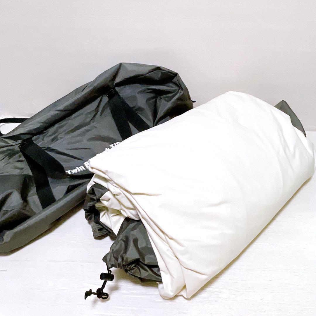 未使用品 ツインピルツフォークtc 2ポールテント シェルター キャンプ 白