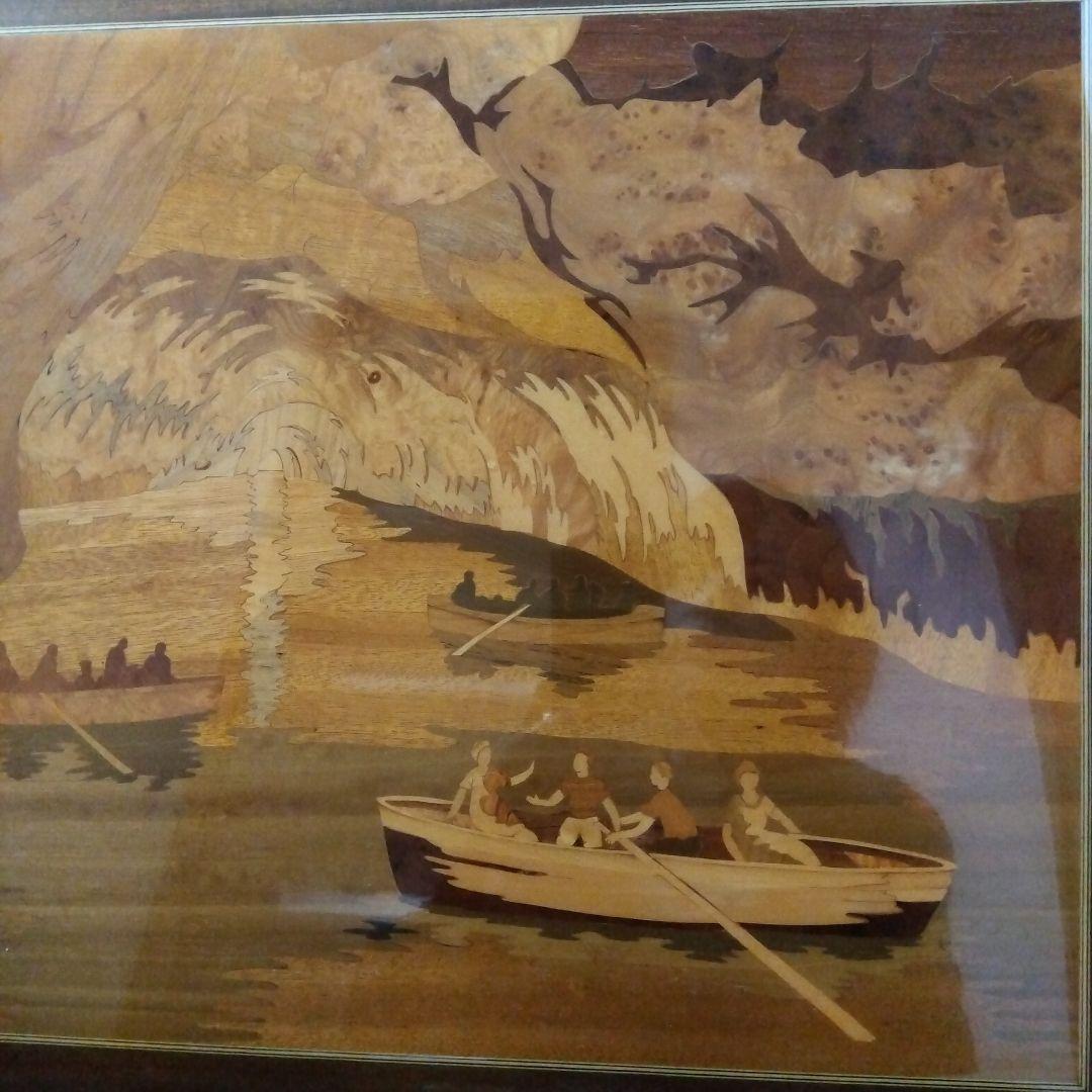 象嵌細工　イタリア製　壁掛け　青の洞窟