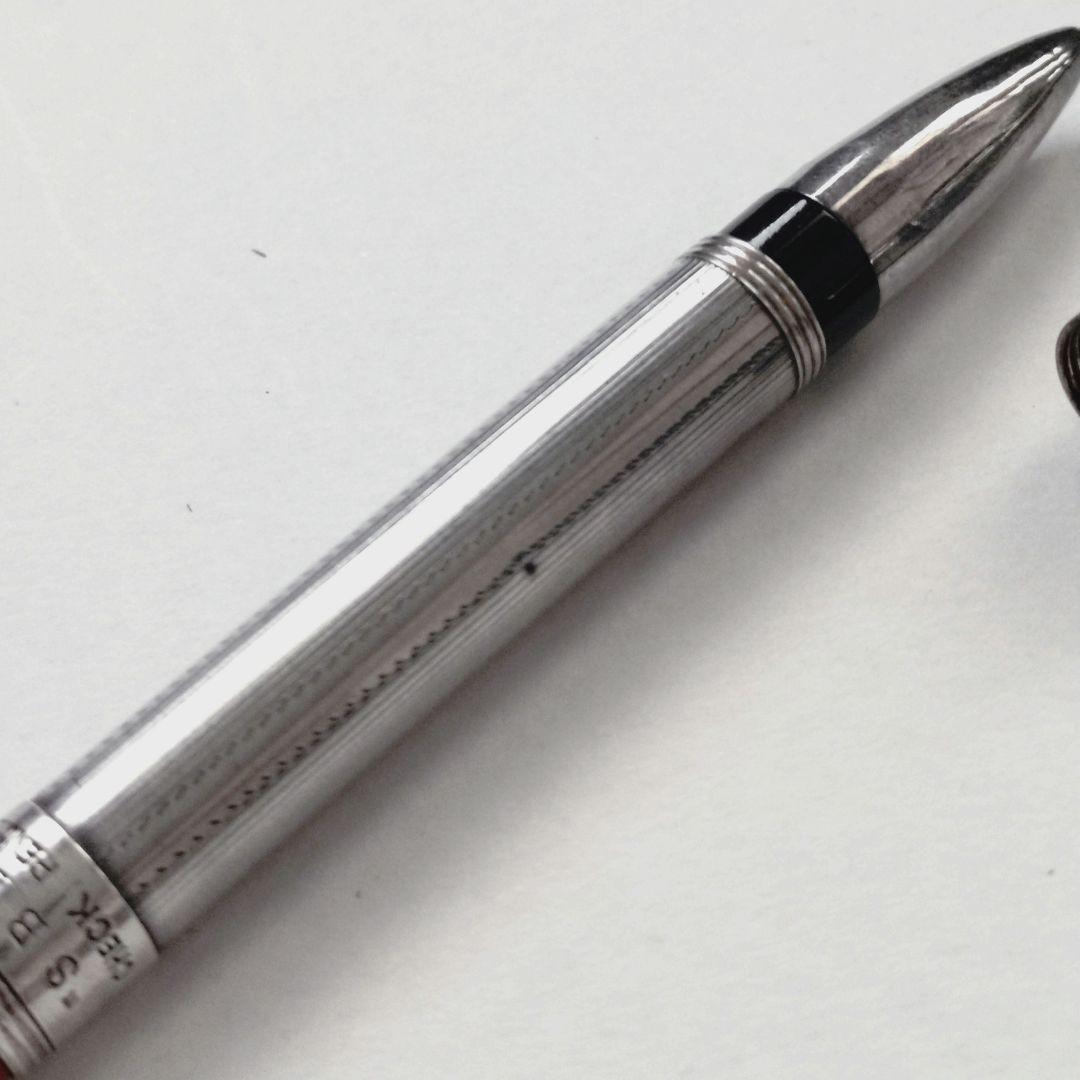 ヴィンテージ 1935’s ツイン チェック ペンシル 日本製 シルバー 銀製