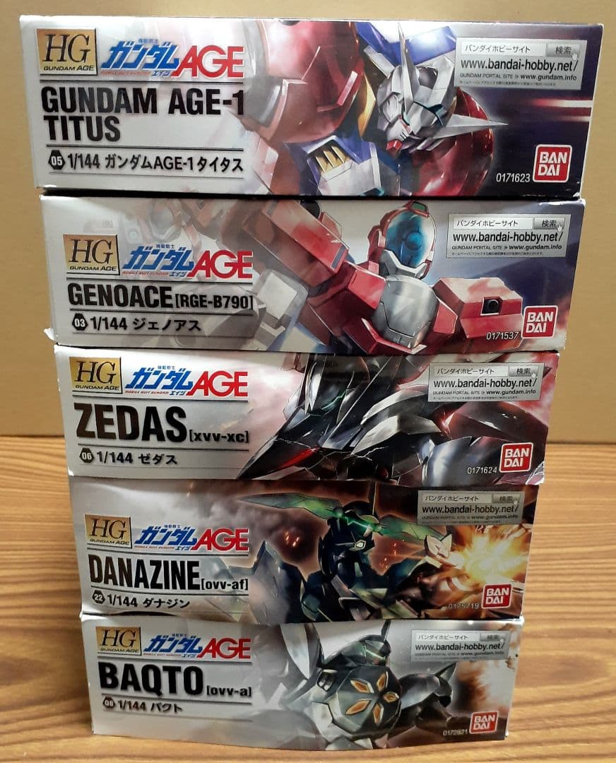 HG 『ガンダムAGE』5体セット