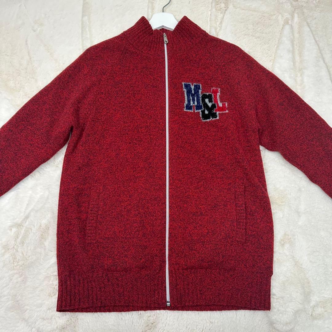 ✨希少✨MARK & LONA スカルロゴ ジップアップ ニット L