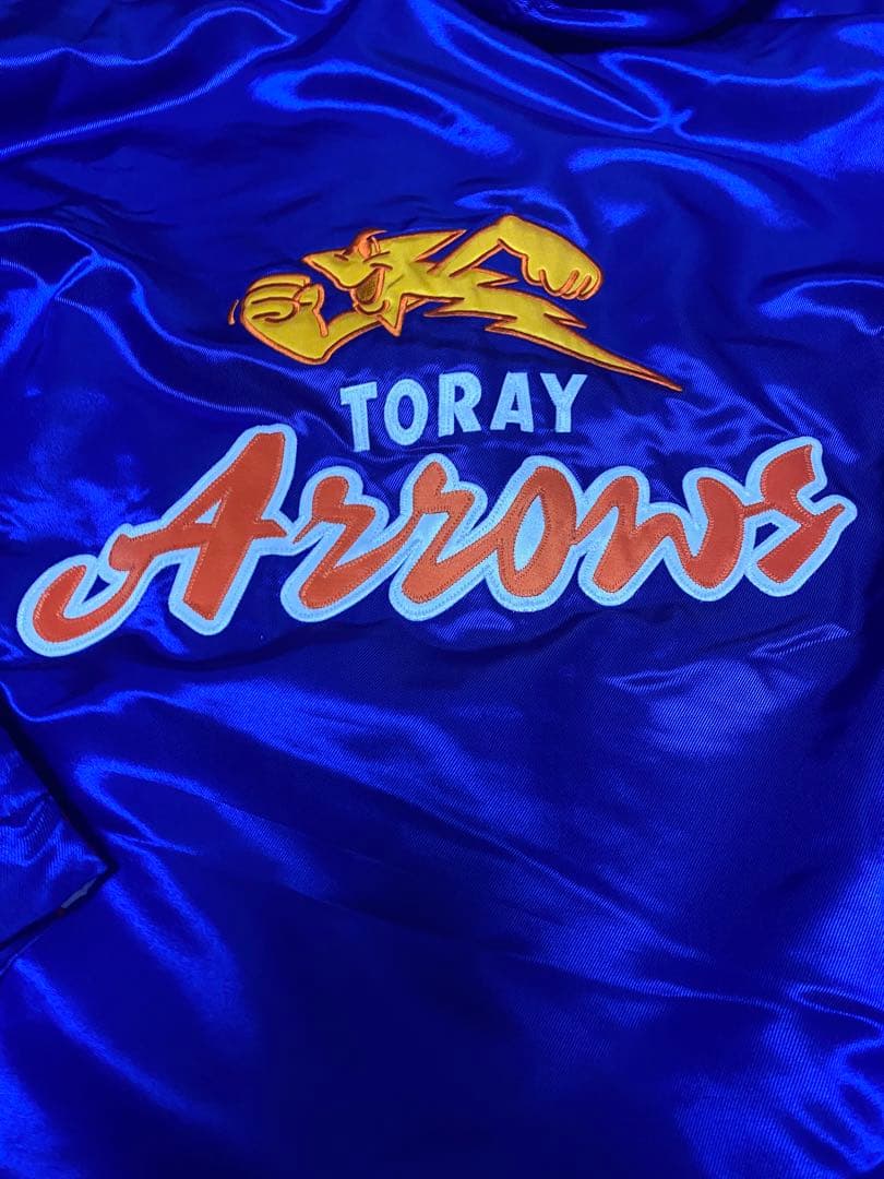 バレーボールTORAY Arrows フード付きロングコート