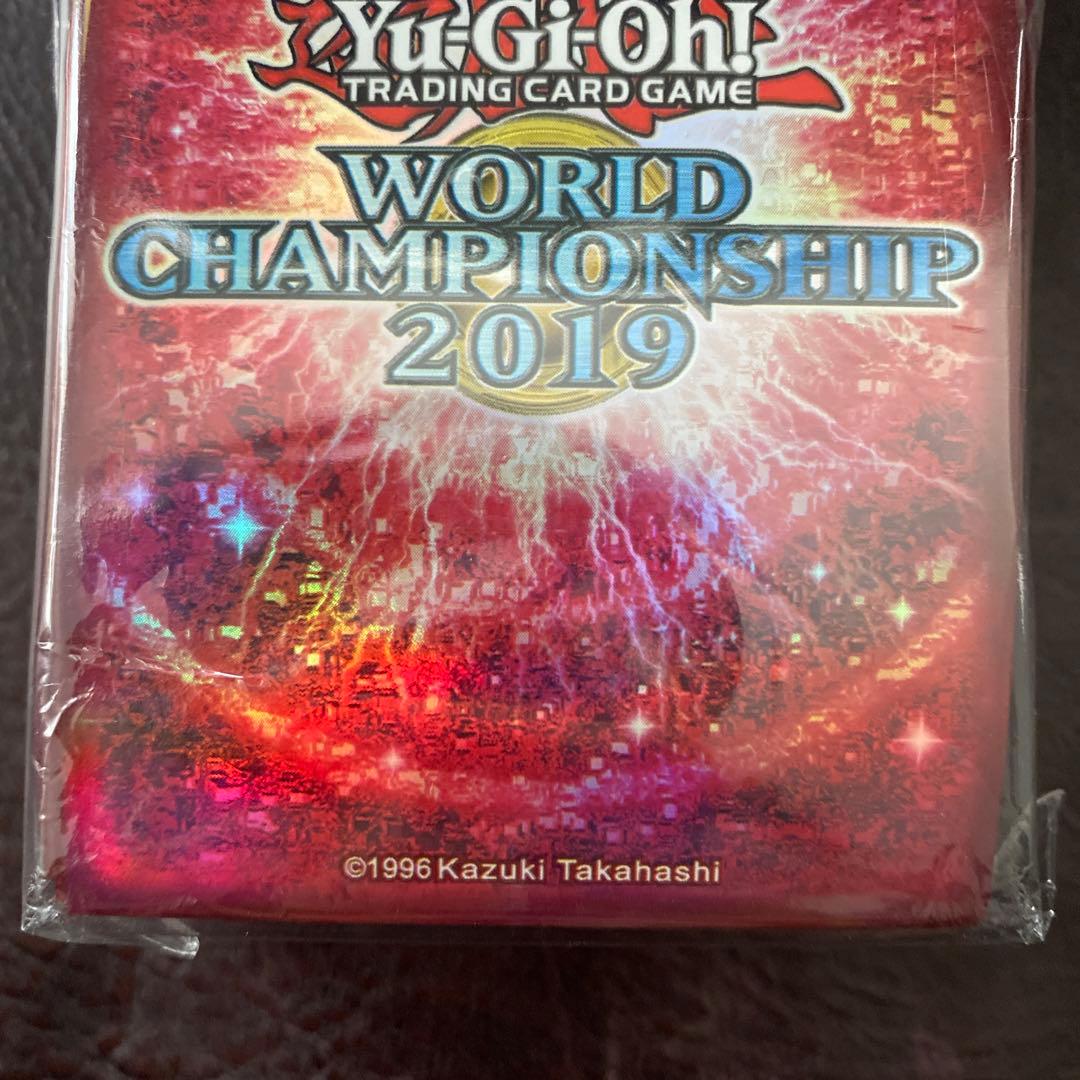 遊戯王　公式　スリーブ　WCS 2019 赤　レッド　100枚　未開封