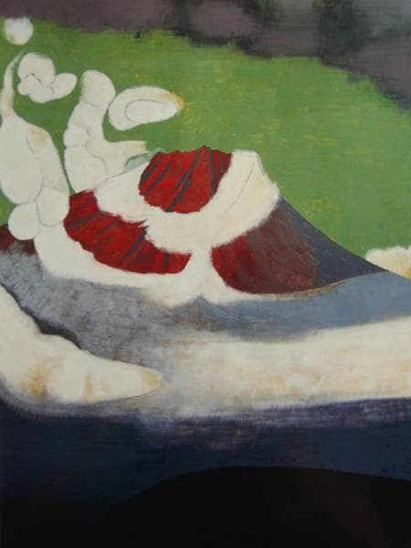 小倉遊亀、霽れゆく（はれゆく）、豪華・希少・大判画集画、新品高級額・額装付