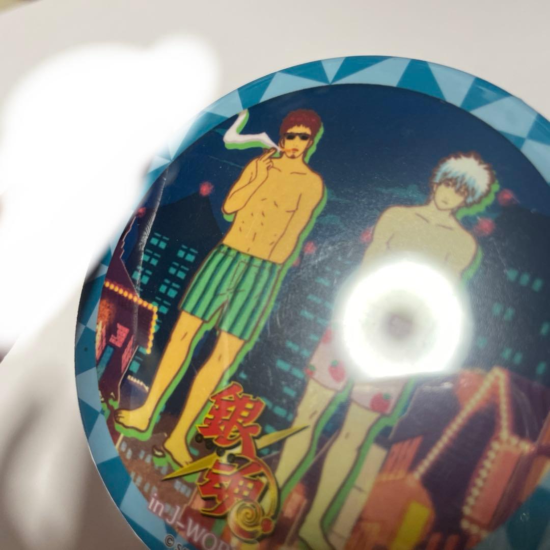 銀魂 缶バッジ J-World 銀時 マダオ 長谷川