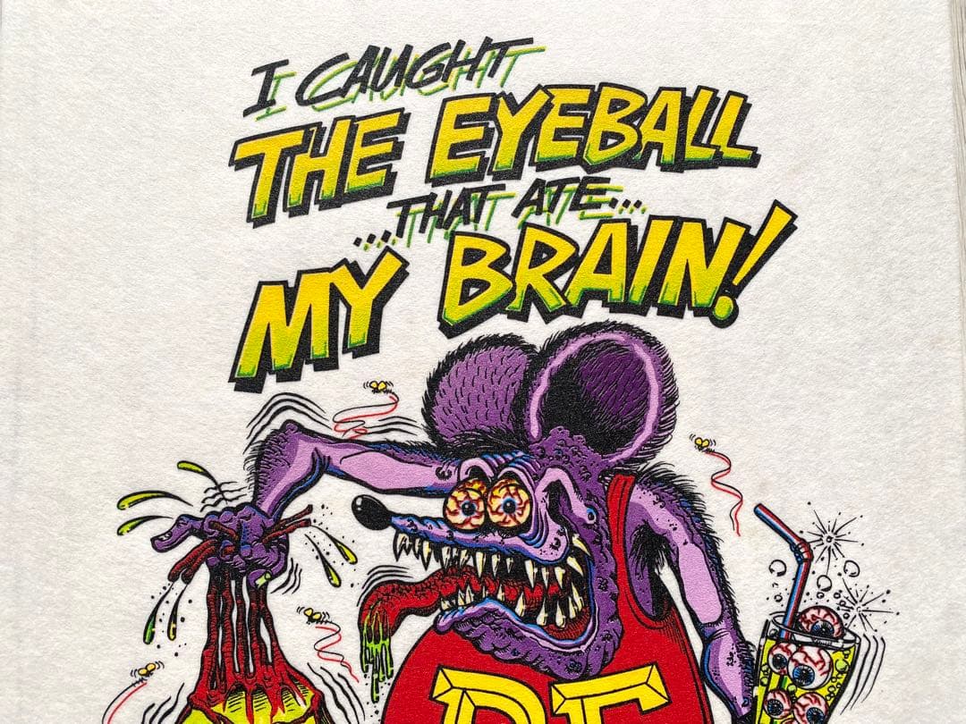 1992 Rat Fink Poster フェルト紙プリント •正規オリジナル品