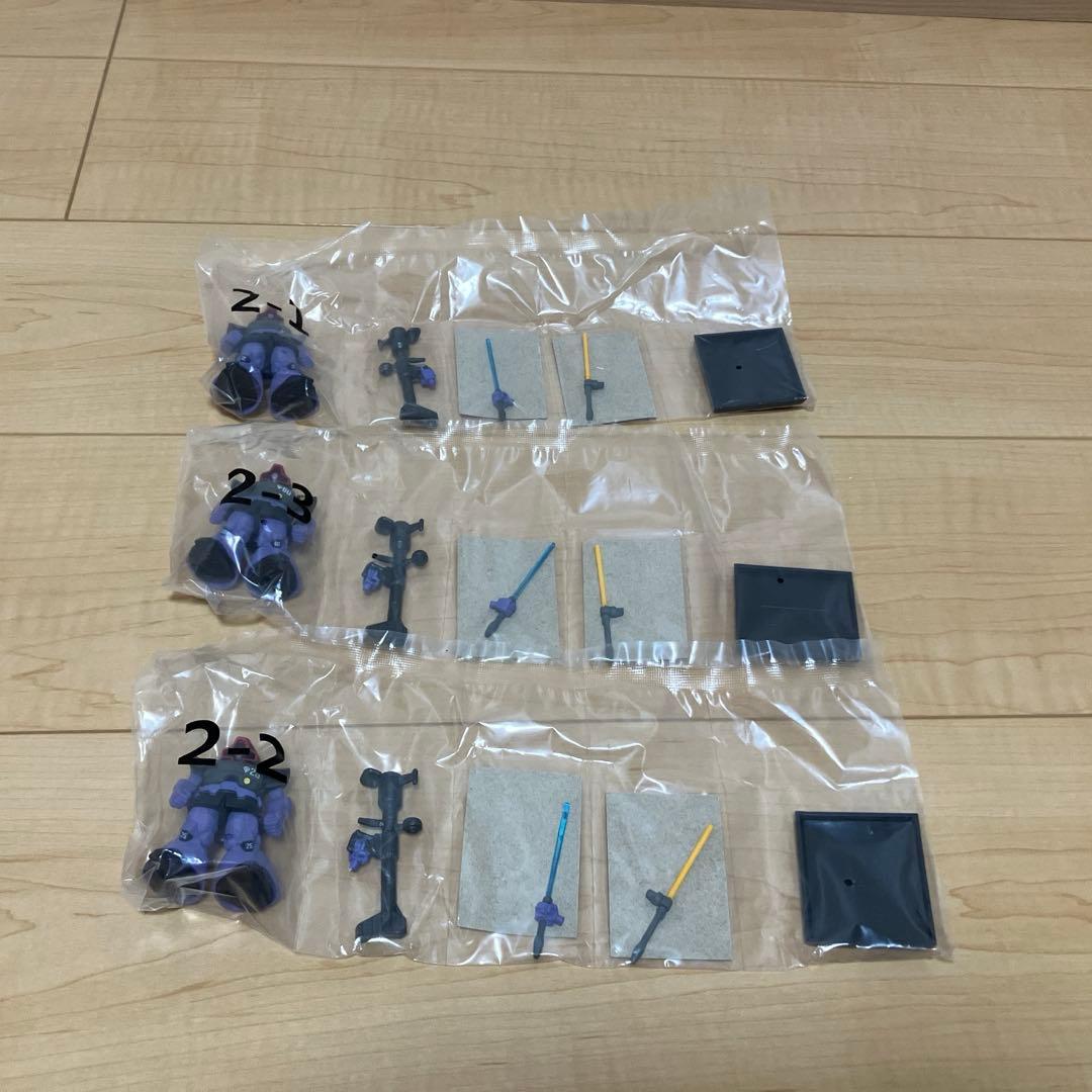 FW GUNDAM CONVERGEコア 黒い三連星高機動型ザクII&ドムセット